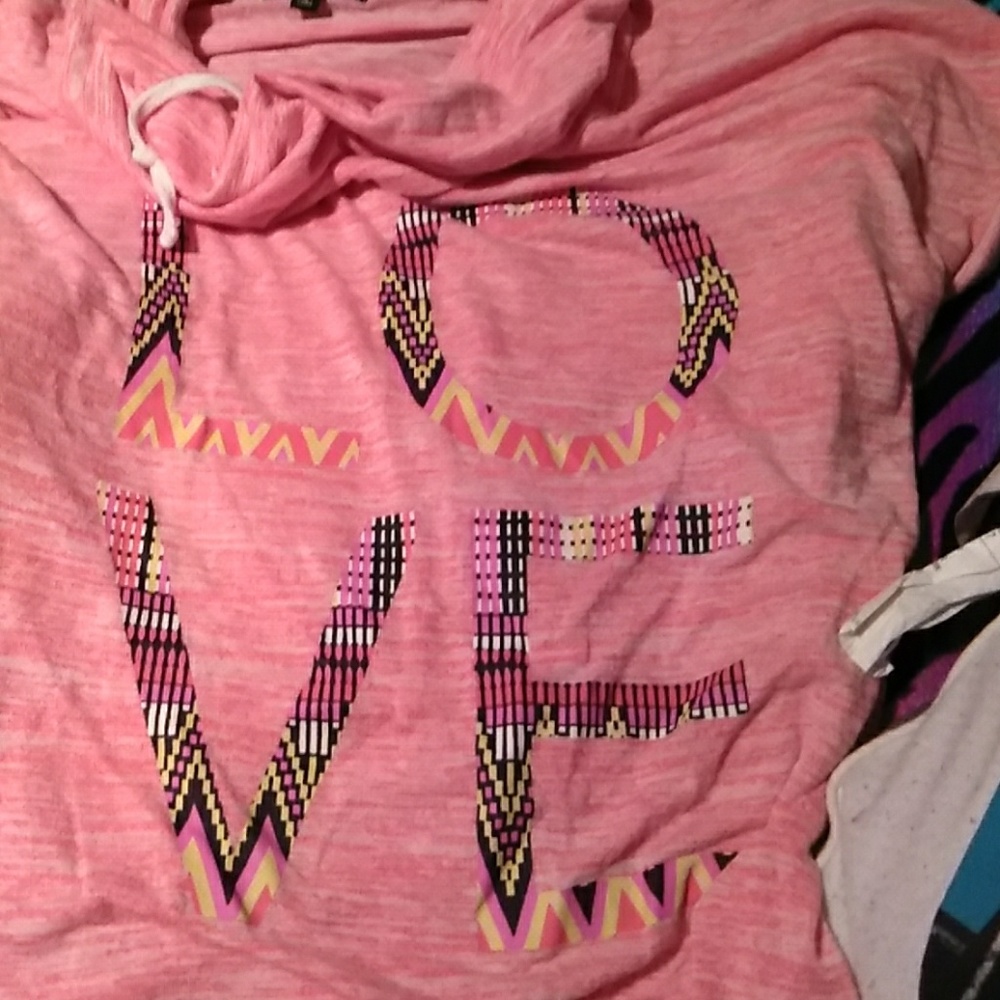 Woman's large  shirt with  wide neck like a scarf